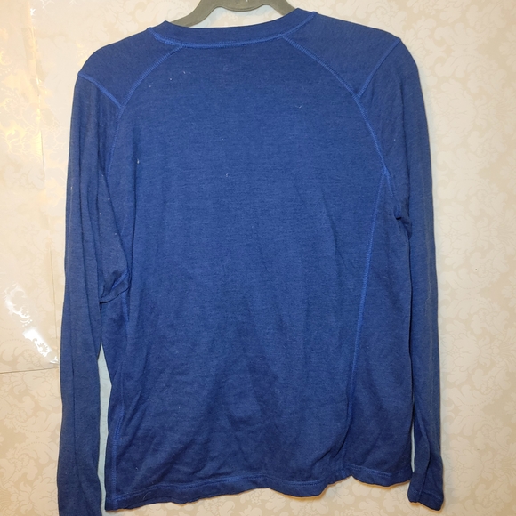 The North Face Men's Long Sleeve Blue Tee - Picture 2 of 3